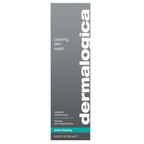 Dermalogica Clearing Skin Wash foaming lather shows oil control for shine-free skin.