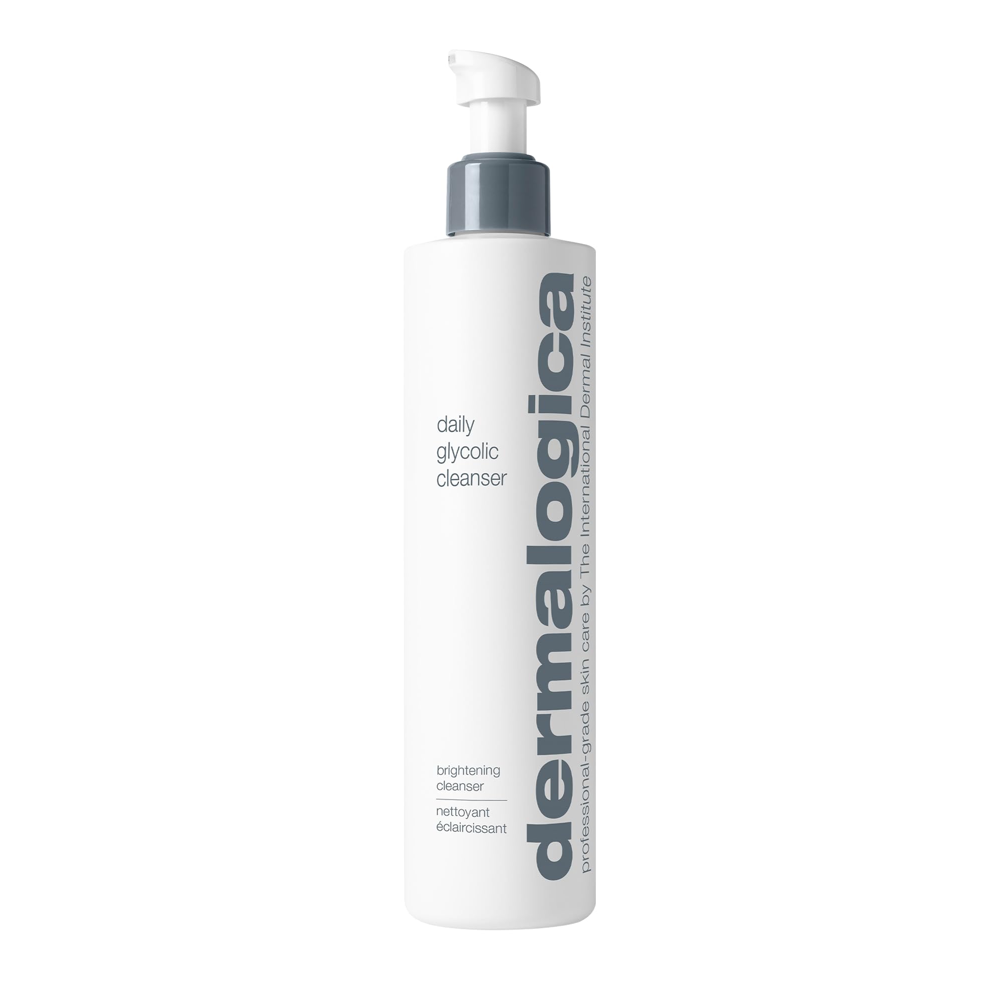Dermalogica Daily Glycolic Cleanser bottle close-up for a brightening cleanse