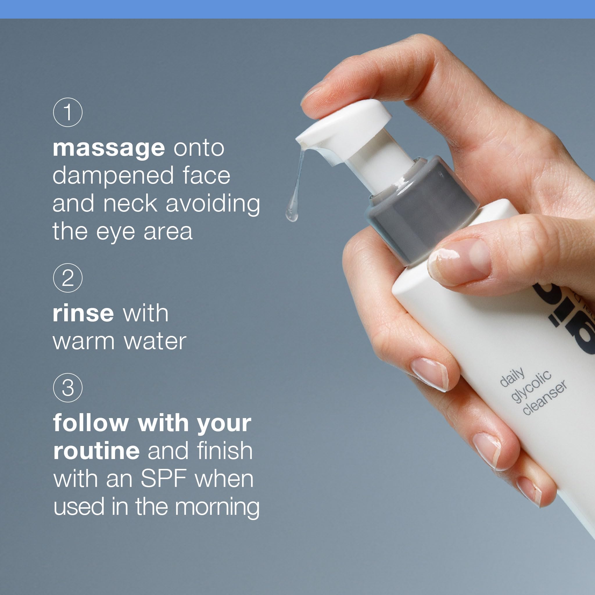 Dermalogica Daily Glycolic Cleanser jojoba oil helps nourish the skin’s lipid barrier