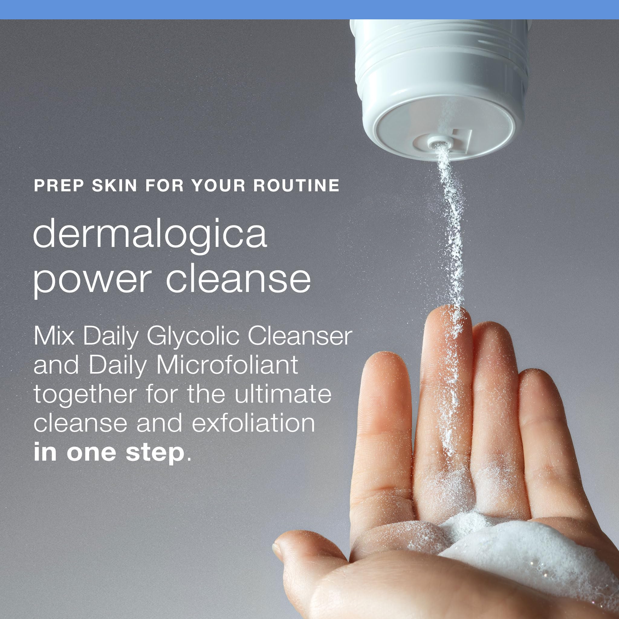 Dermalogica Daily Glycolic Cleanser close-up showing gentle exfoliation benefiting dull skin.