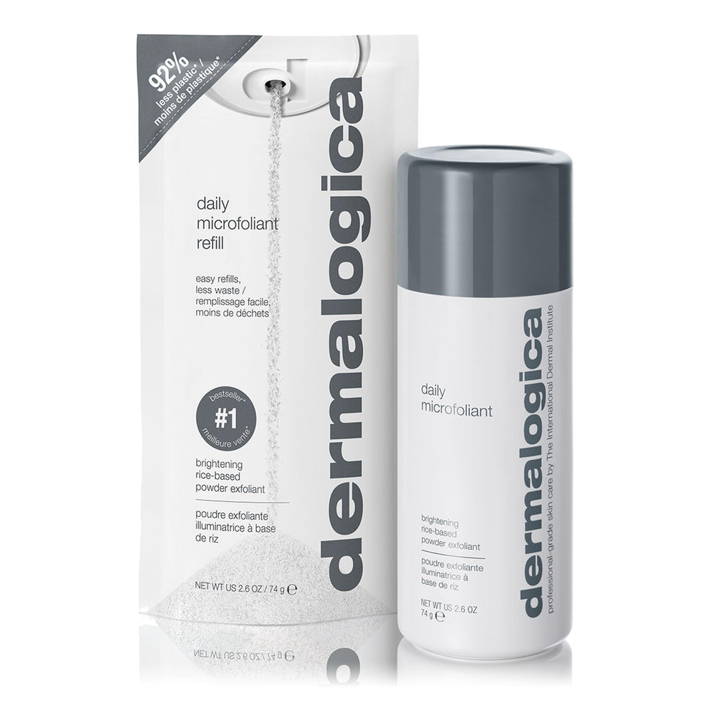 Dermalogica Daily Microfoliant packaging ready for daily exfoliation routine.