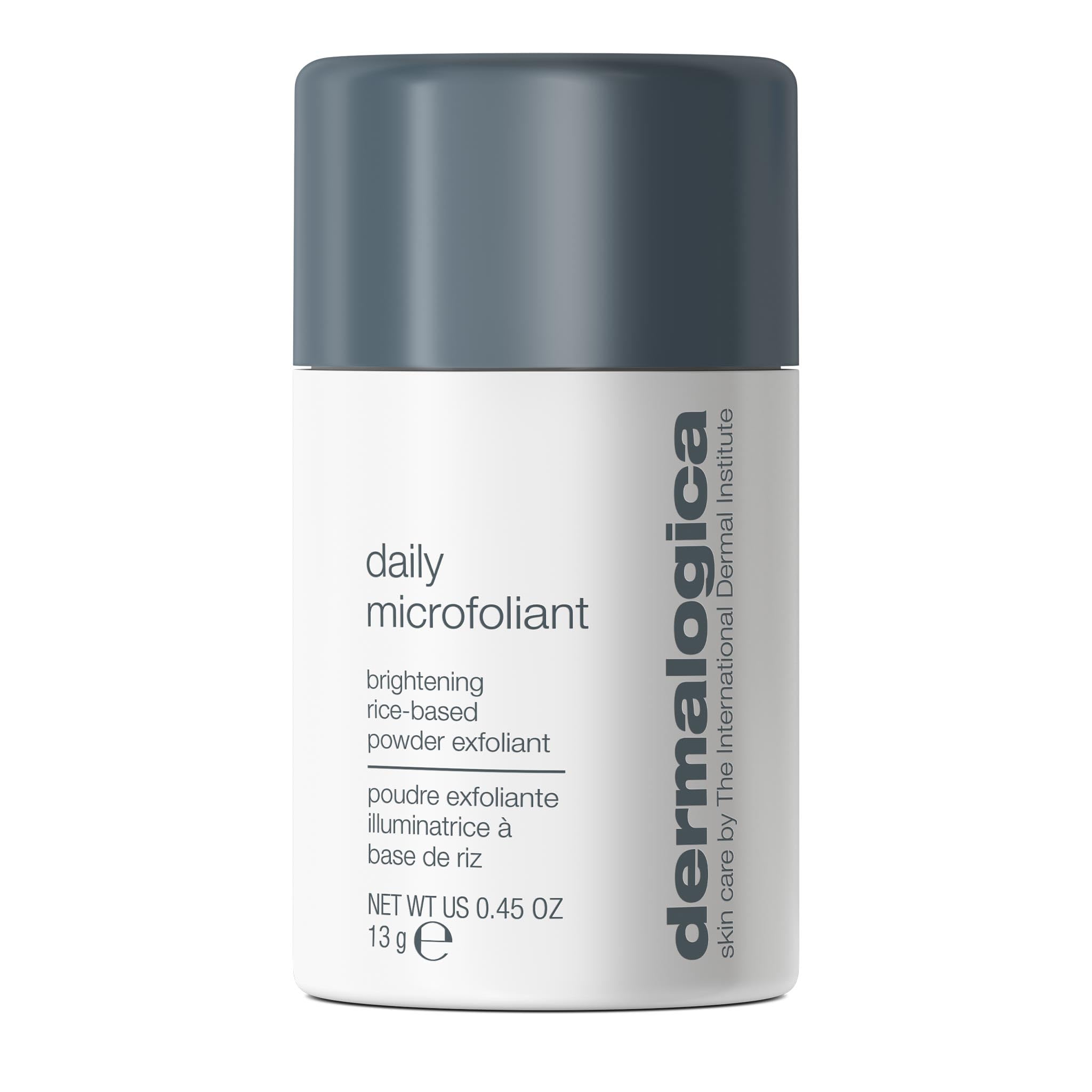 Dermalogica Daily Microfoliant tub image highlights compact packaging for daily exfoliation