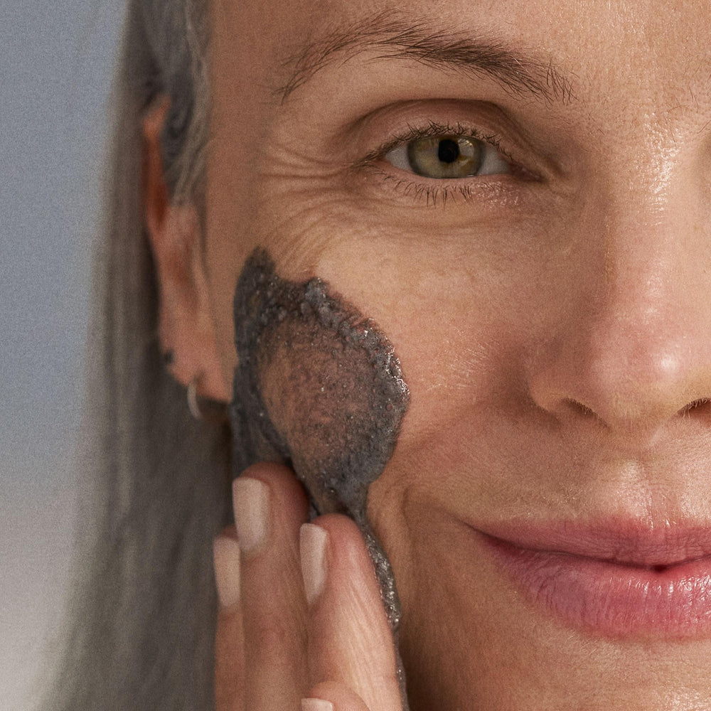 Dermalogica Daily Superfoliant Binchotan charcoal close-up purifying skin.