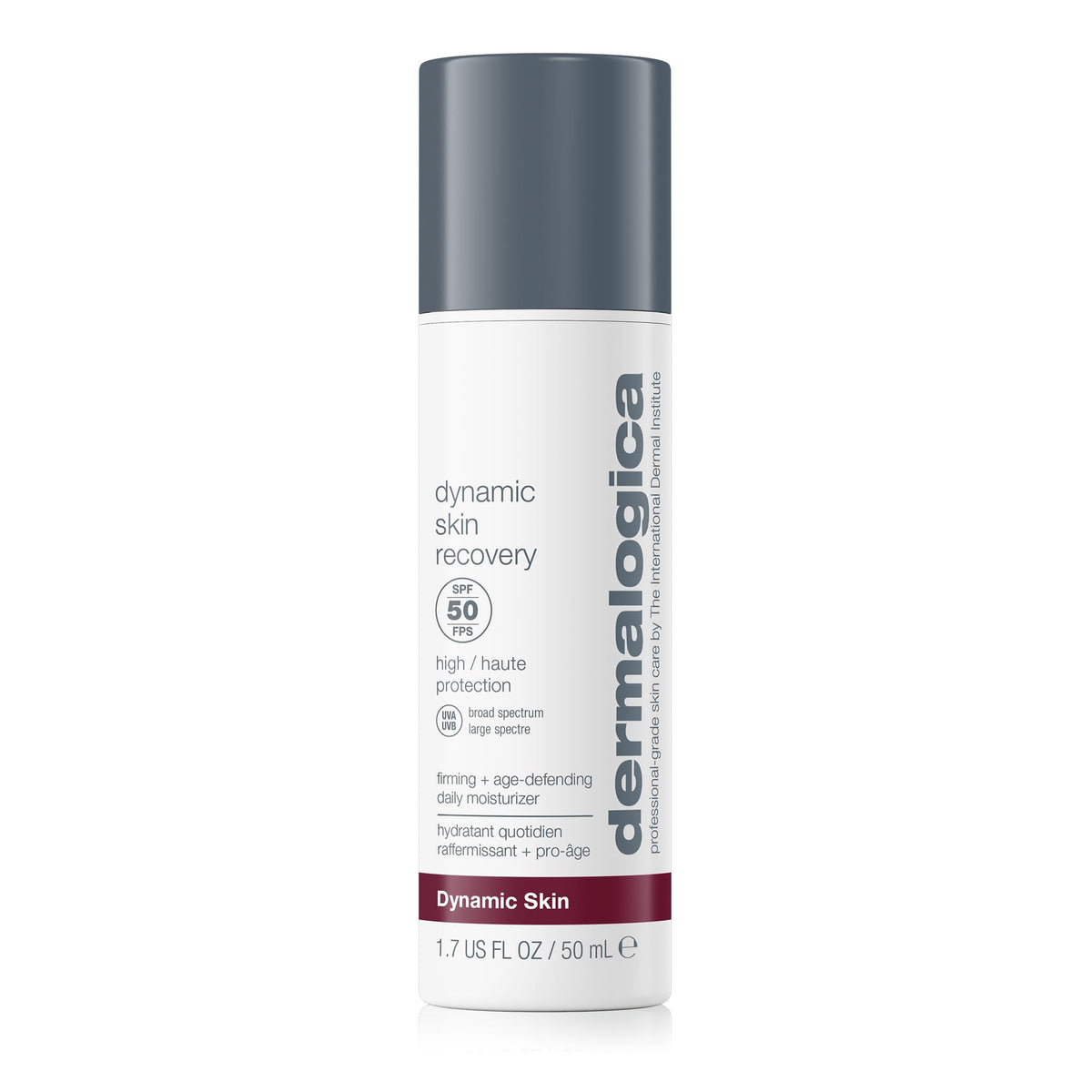 Dermalogica Dynamic Skin Recovery SPF50 bottle ready for daily sun protection