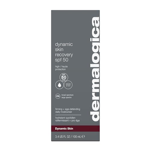 Dermalogica Dynamic Skin Recovery SPF50 texture swirl on hand showing lightweight feel