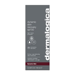 Dermalogica Dynamic Skin Recovery SPF50 texture swirl on hand showing lightweight feel