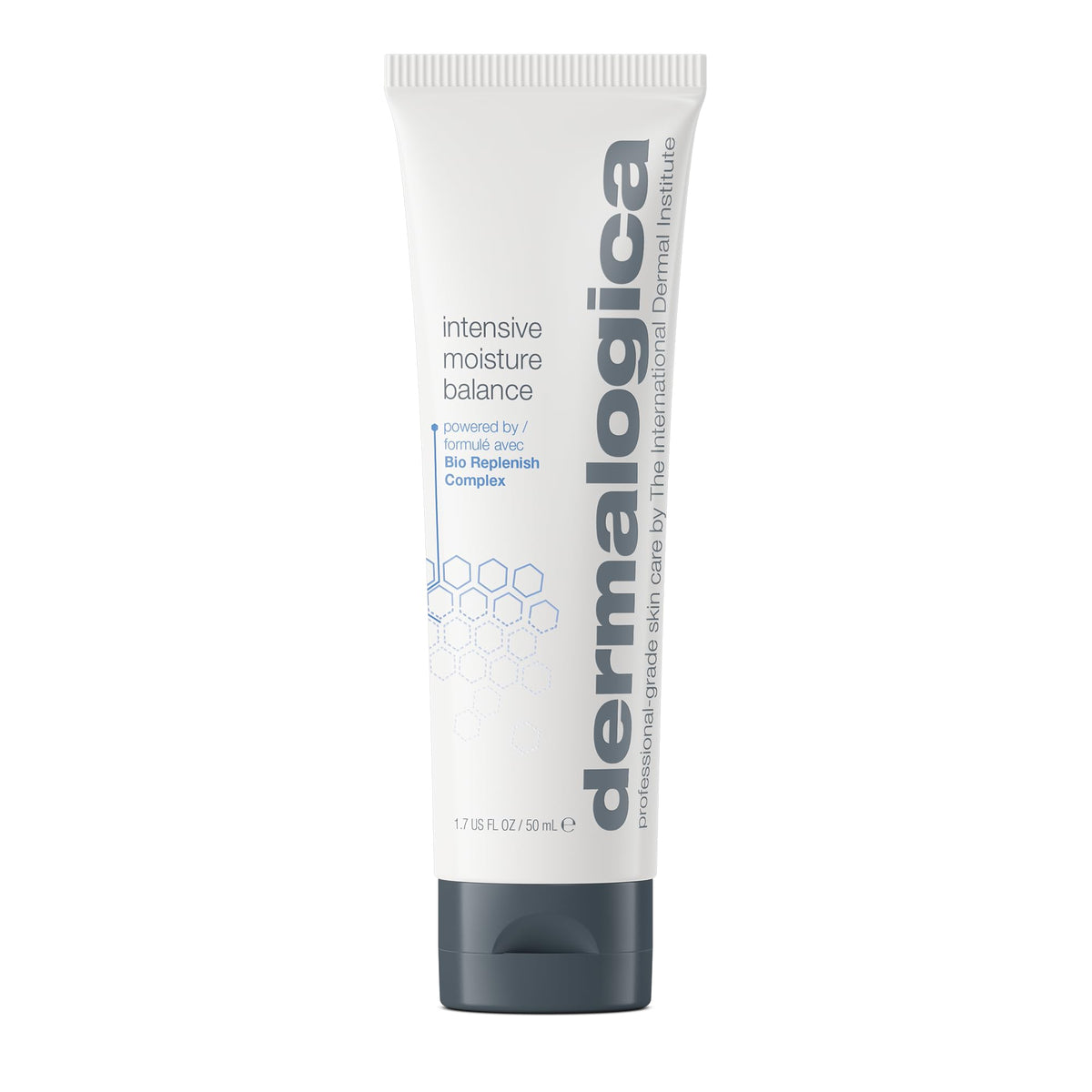 Dermalogica Intensive Moisture Balance bottle delivering rich hydration for dry skin.