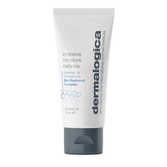 Dermalogica Intensive Moisture Balance jar shows rich texture for deep hydration and barrier support