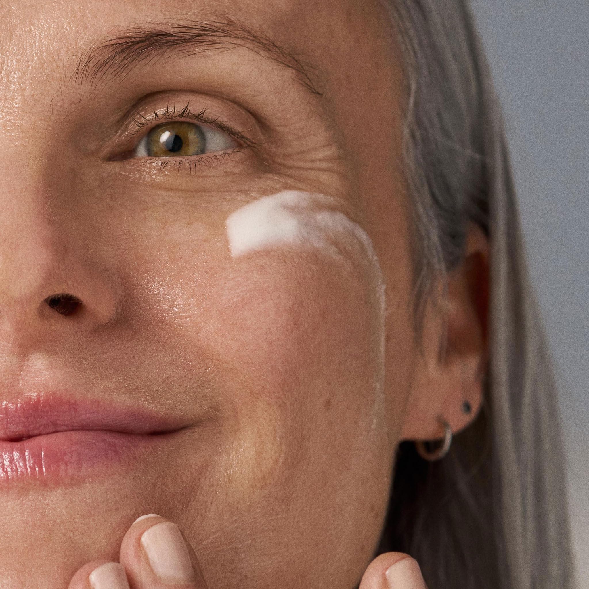 Dermalogica Intensive Moisture Cleanser closeup label featuring hydration-supporting BioReplenish Complex