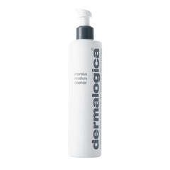 Dermalogica Intensive Moisture Cleanser bottle showcasing hydrating cleansing formula for dry skin