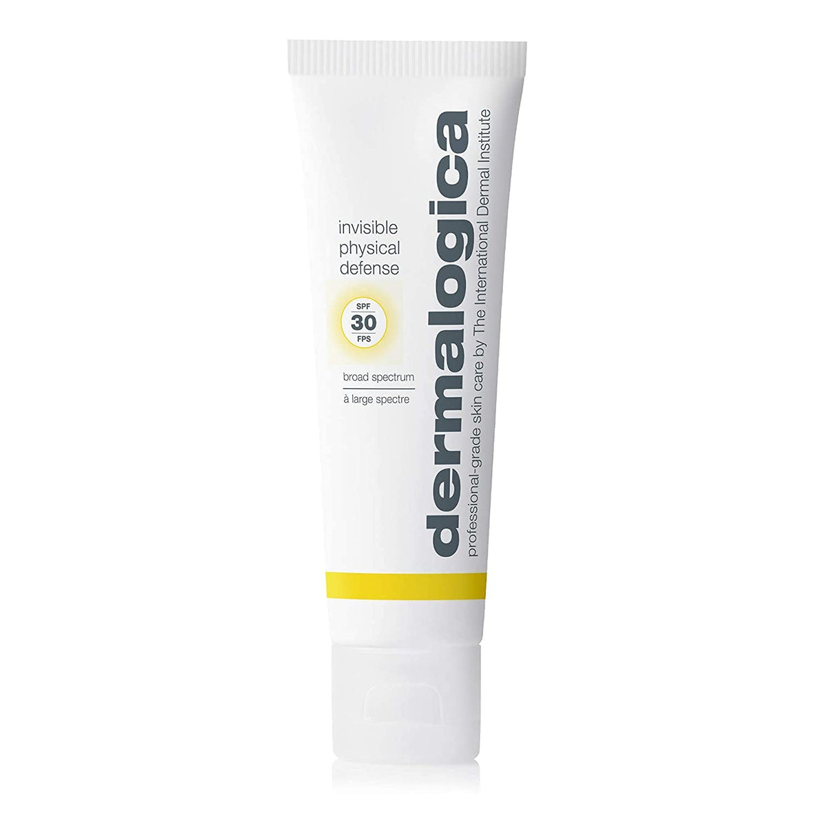 Dermalogica Invisible Physical Defense SPF30 bottle showcases a lightweight sunscreen routine.