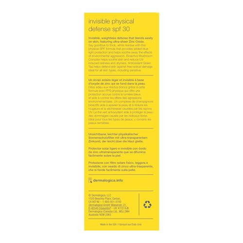 Dermalogica Invisible Physical Defense SPF30 on-face application demonstrates quick, seamless blend.
