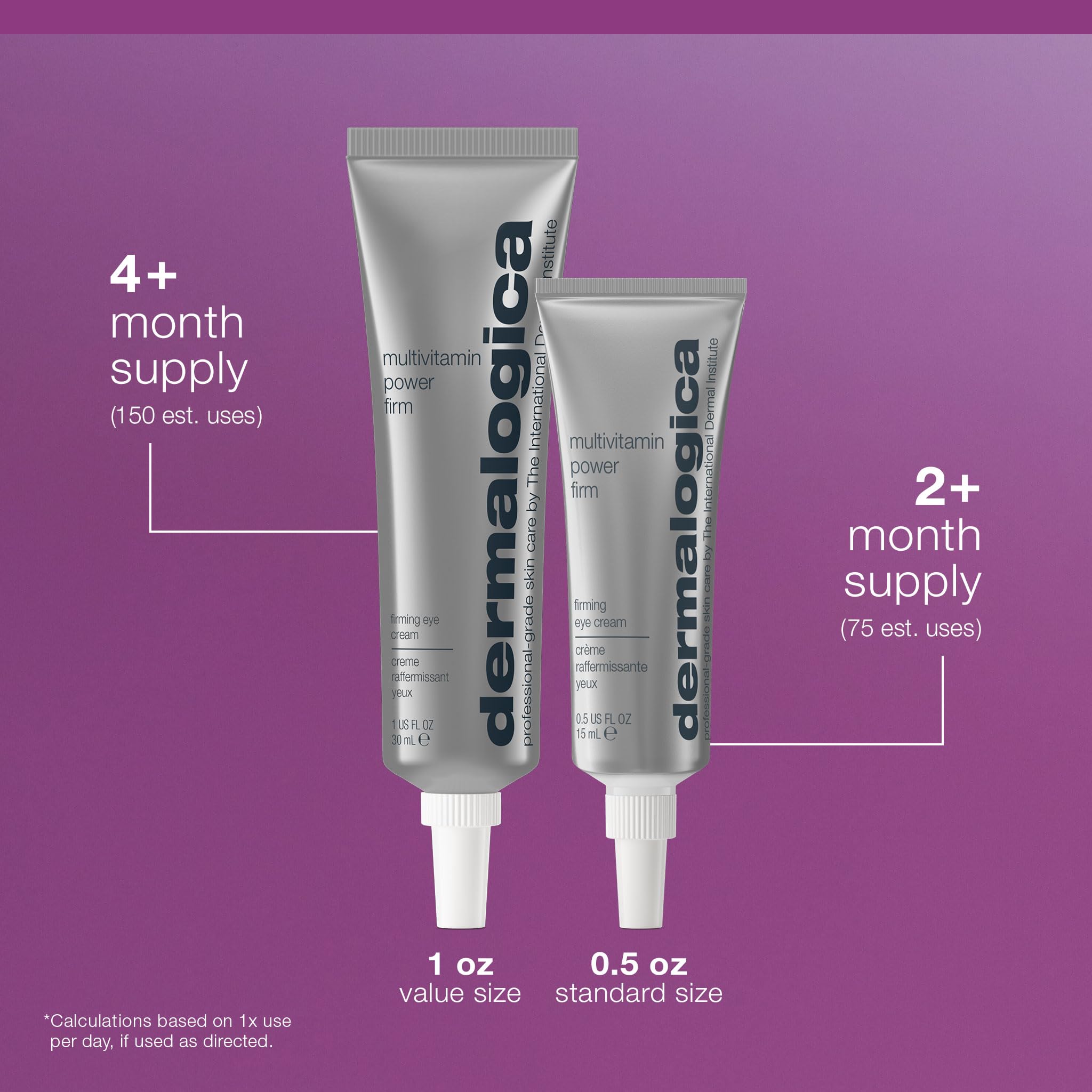Dermalogica Multivitamin Power Firm Eye Cream close-up with ingredients.