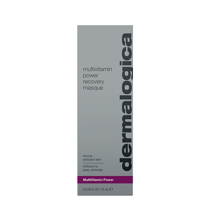 Dermalogica Multivitamin Power Recovery Mask texture application shows smooth creamy layer for hydration