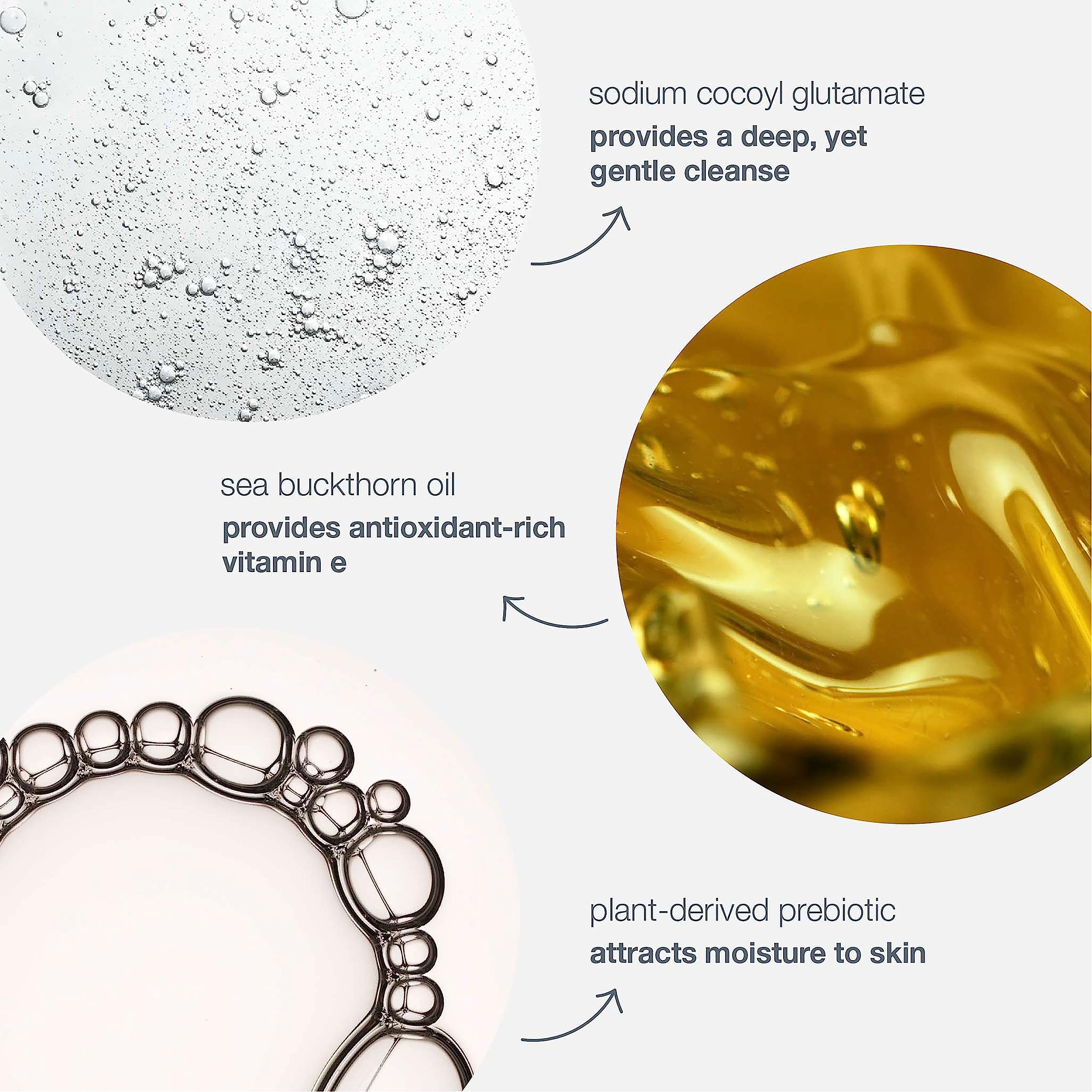 Dermalogica Oil To Foam Total Cleanser makeup-removal scene demonstrates sunscreen and debris cleansing.