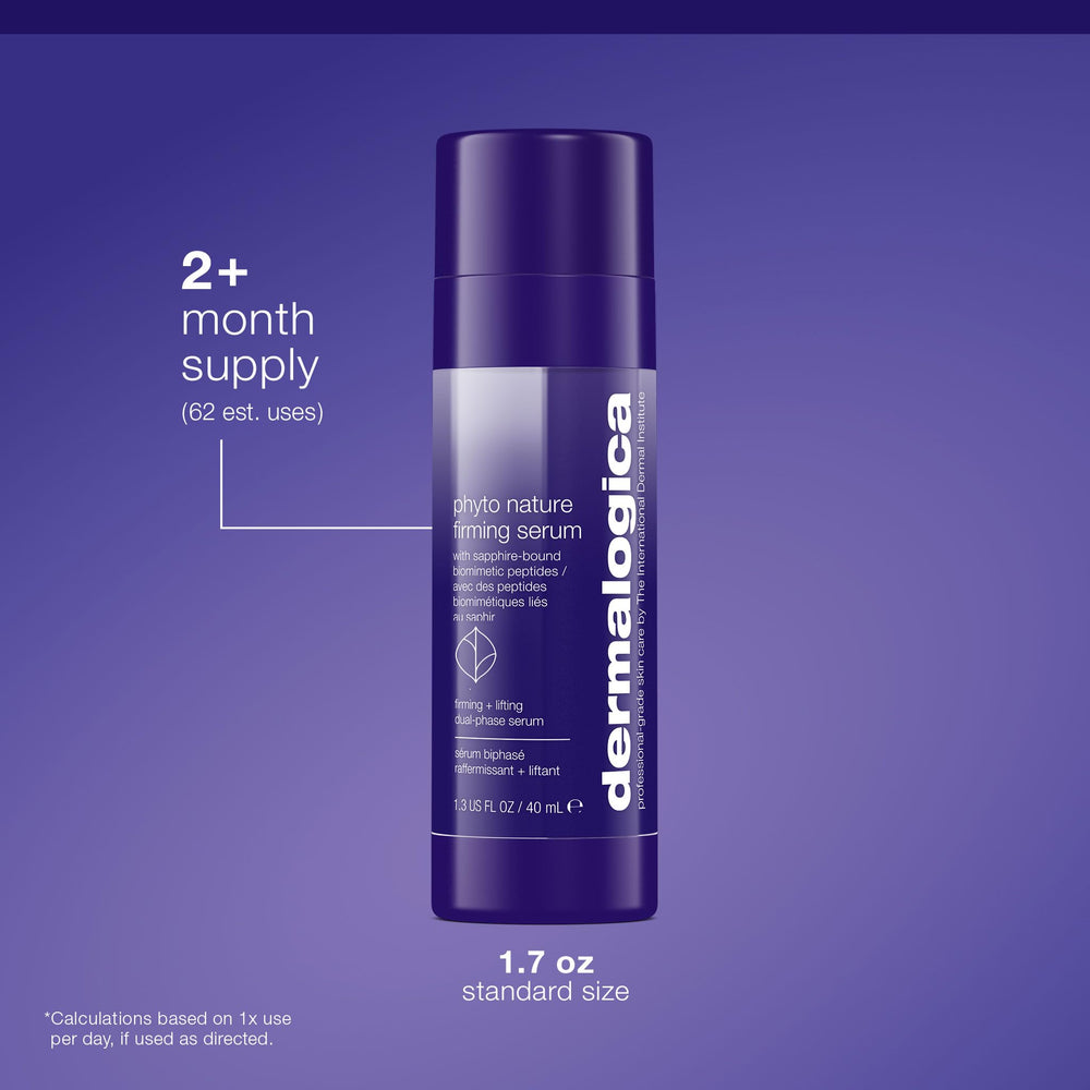 Dermalogica Phyto-Nature Firming Serum application shot suggests easy daily use.