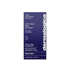 Dermalogica Phyto Nature Lifting Eye Cream application demonstrates precise eye-area use.