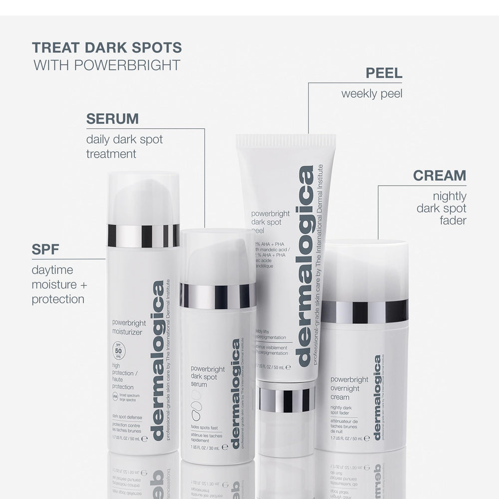 Dermalogica PowerBright skin-tone-evening visual suggesting pigment balance in complexion.