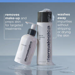 Dermalogica Precleanse on dry skin for a silky makeup-melting cleanse.