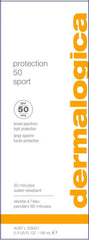 Dermalogica Protection 50 Sport SPF50 pump demonstrates quick, feather-light coverage during active days.