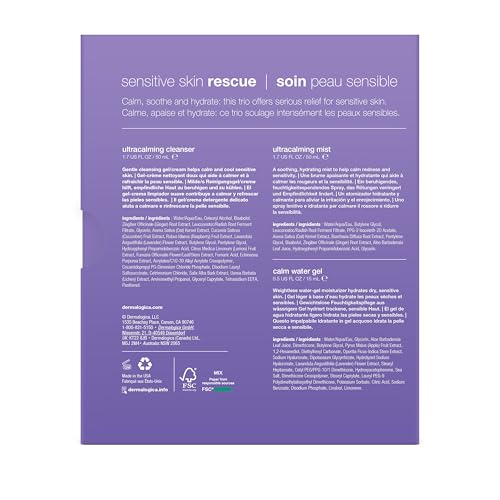 Dermalogica Sensitive Skin Rescue Kit mist bottle offering calming, redness-reducing hydration