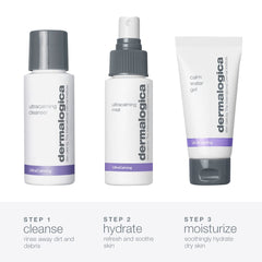 Dermalogica Sensitive Skin Rescue Kit water gel moisturizer provides hydrating relief for dry, sensitive skin