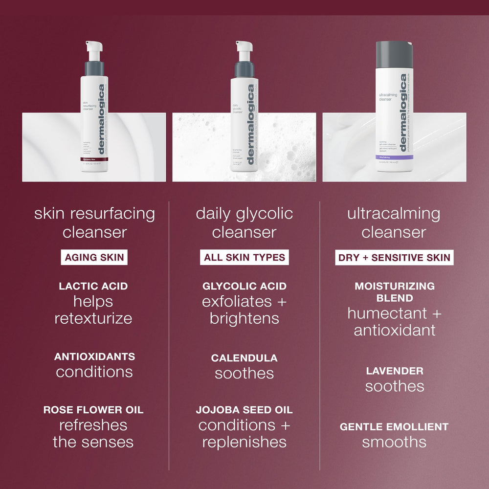 Dermalogica Skin Resurfacing Cleanser lather indicates cleansing plus exfoliation in one.