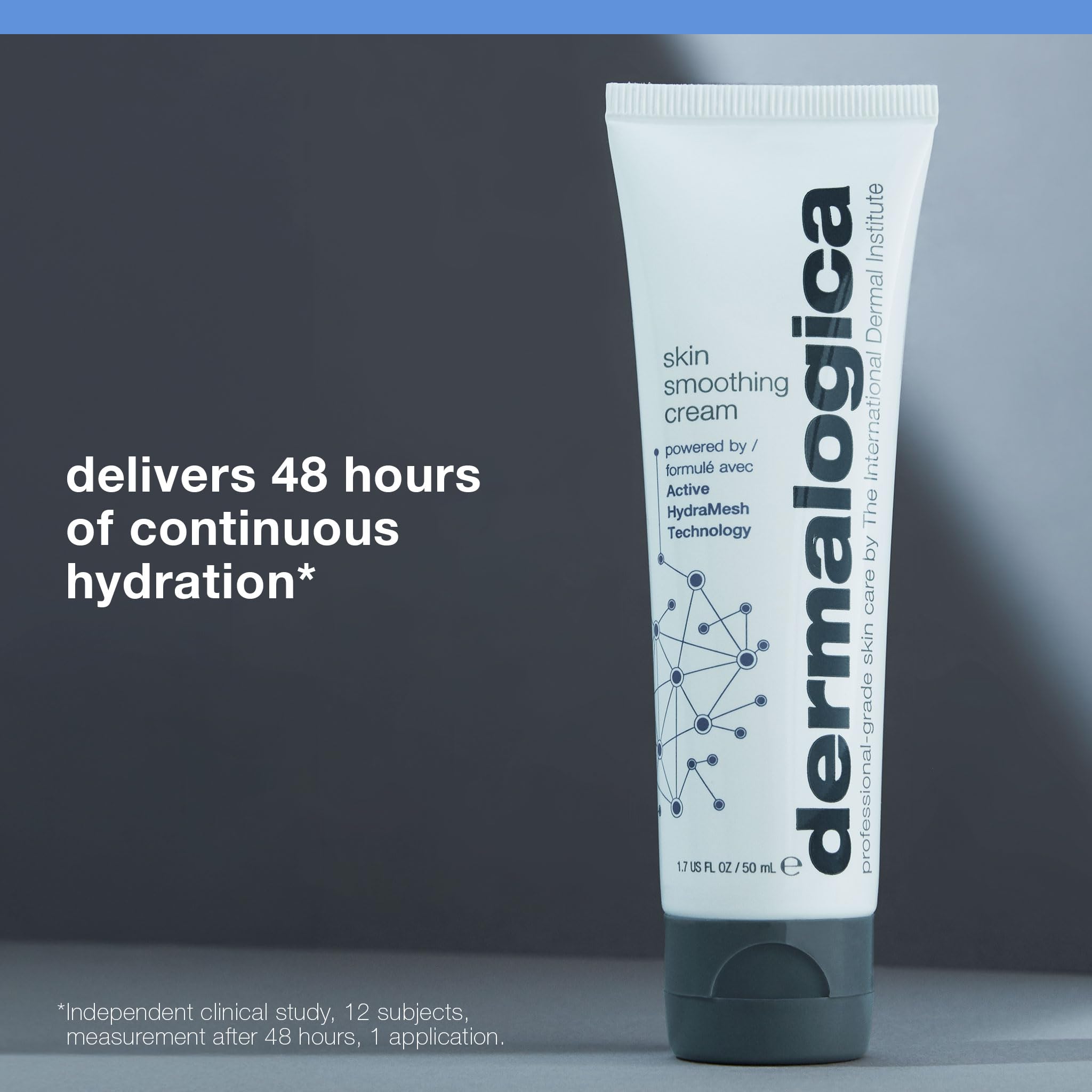 Dermalogica Skin Smoothing Cream vitamin E imagery hints on antioxidant protection and nourishment.