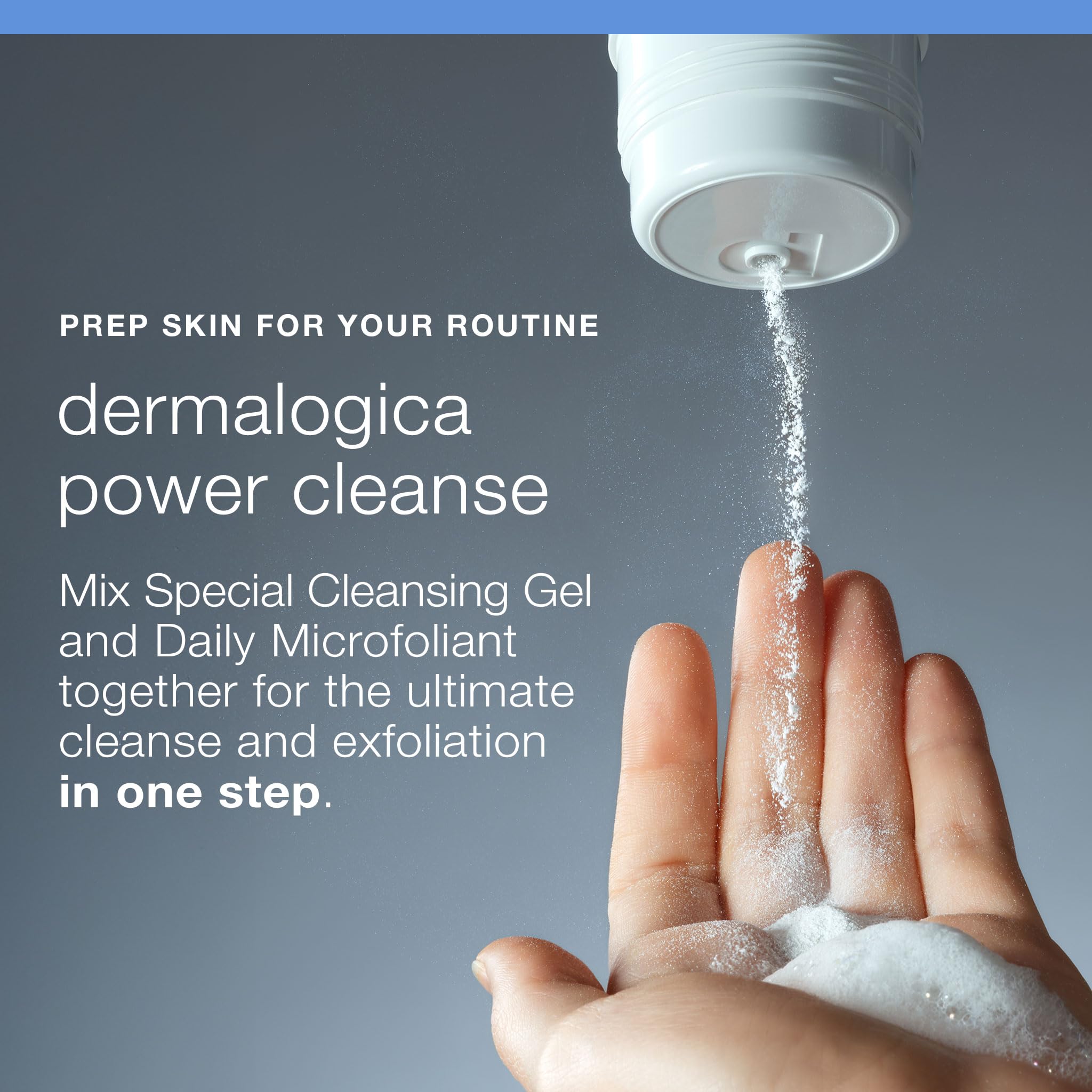 Dermalogica Special Cleansing Gel daily-use routine demonstrates simple cleansing steps.