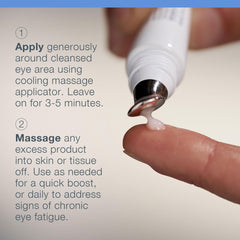 Dermalogica Stress Positive Eye Lift Mask close-up reveals gel-cream texture.