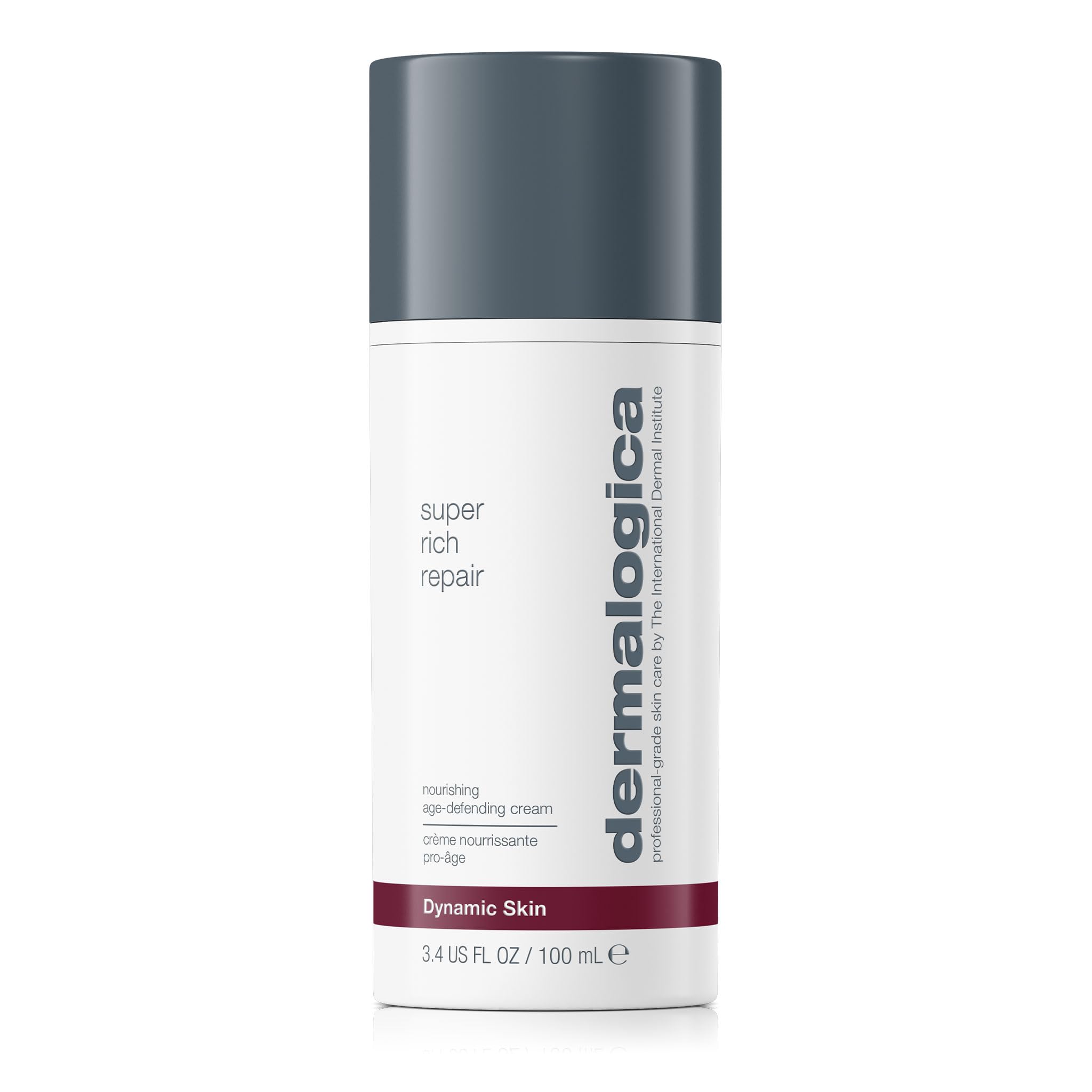 Dermalogica Super Rich Repair bottle front showing intense hydration for dry skin