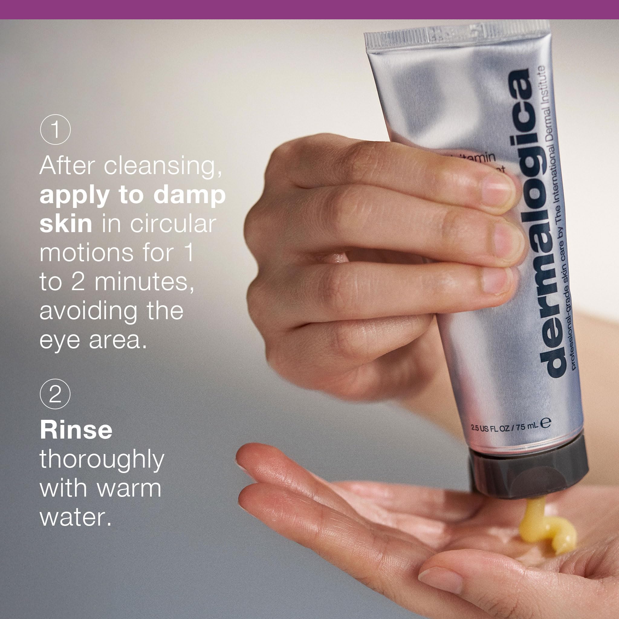 Dermalogica Thermafoliant after-use skin shows refreshed complexion