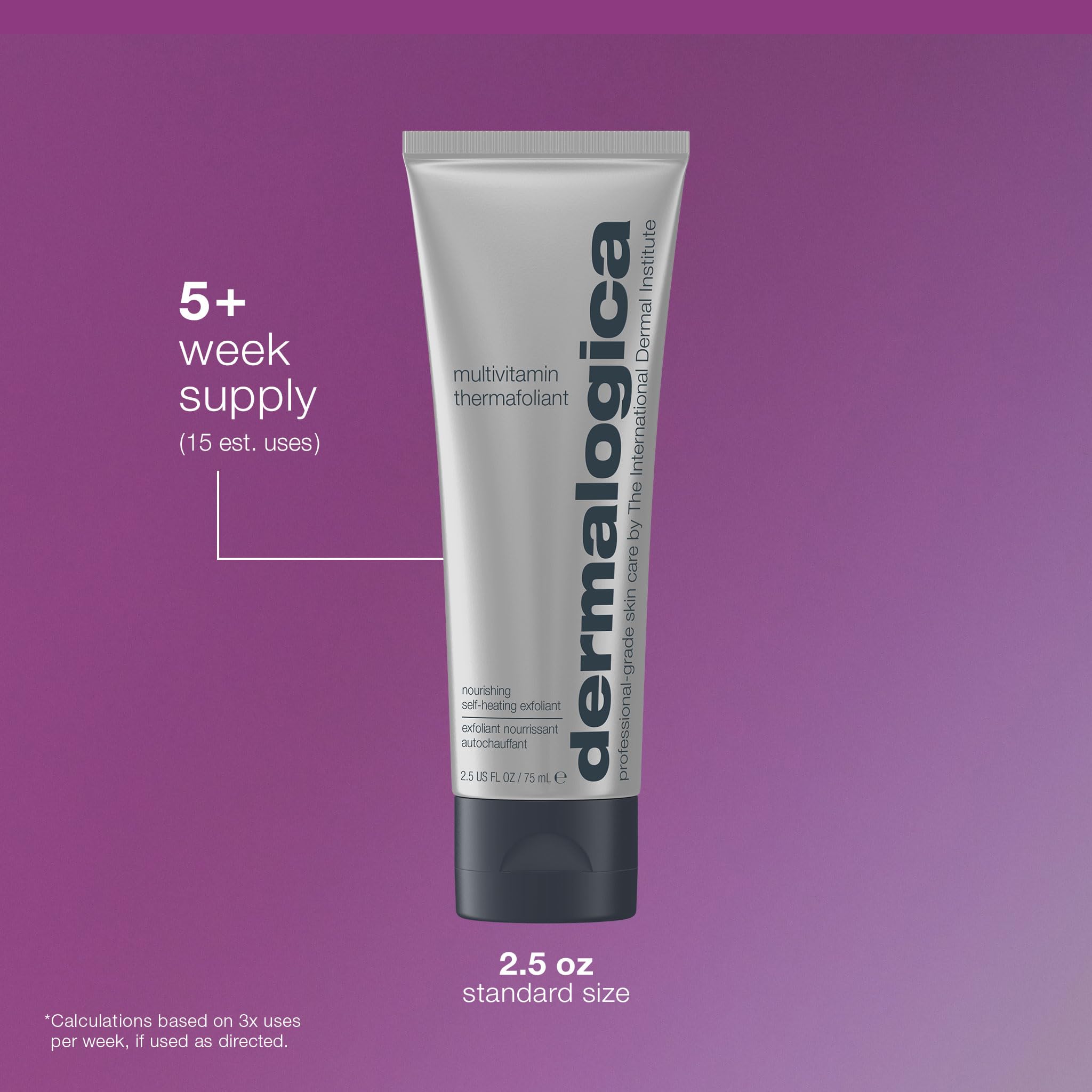 Dermalogica Thermafoliant bottle with label emphasizes premium skincare