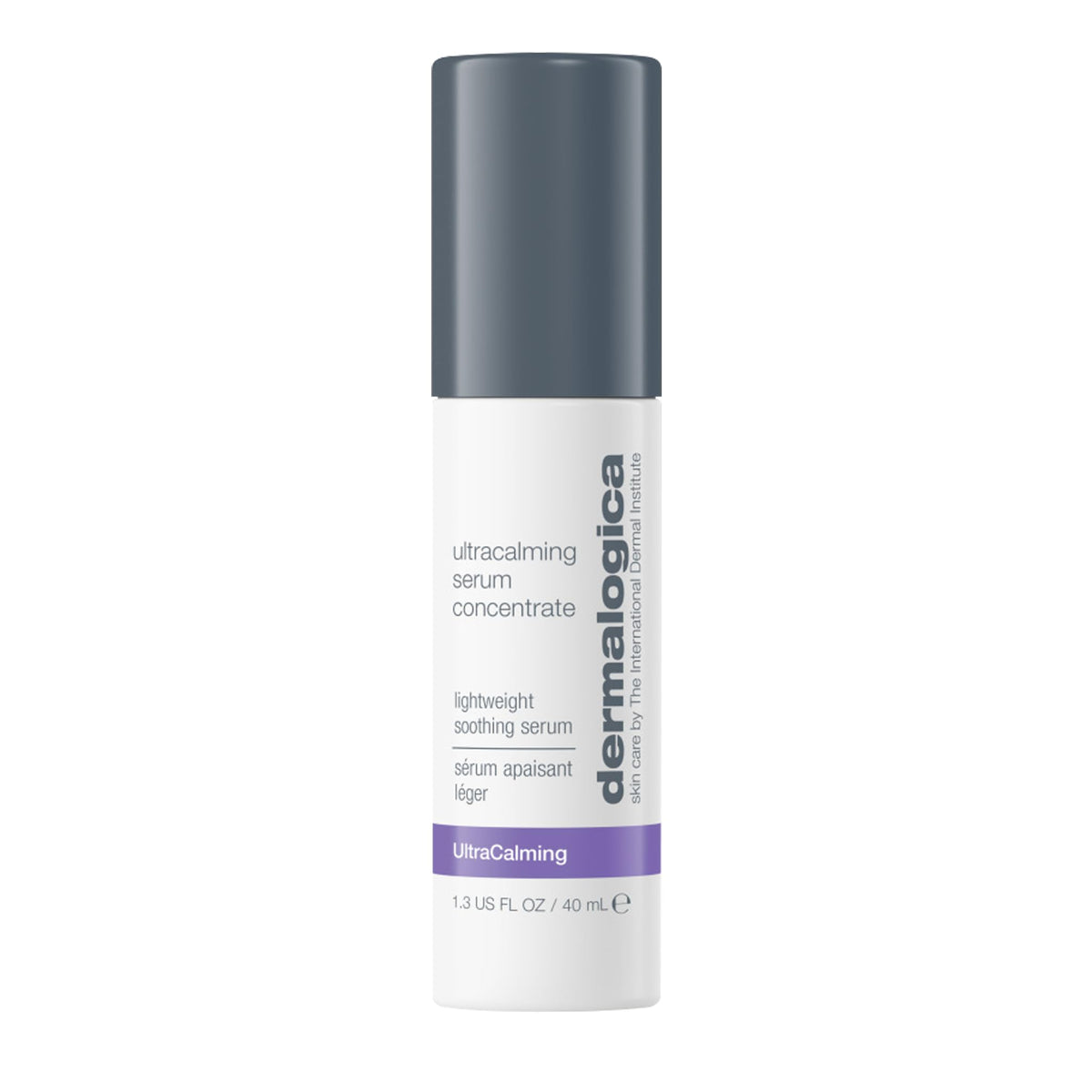Dermalogica Ultracalming Serum Concentrate bottle promotes calm, soothed skin.