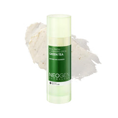 DERMALOGY cleansing stick with green tea leaves provides gentle exfoliation during makeup removal.