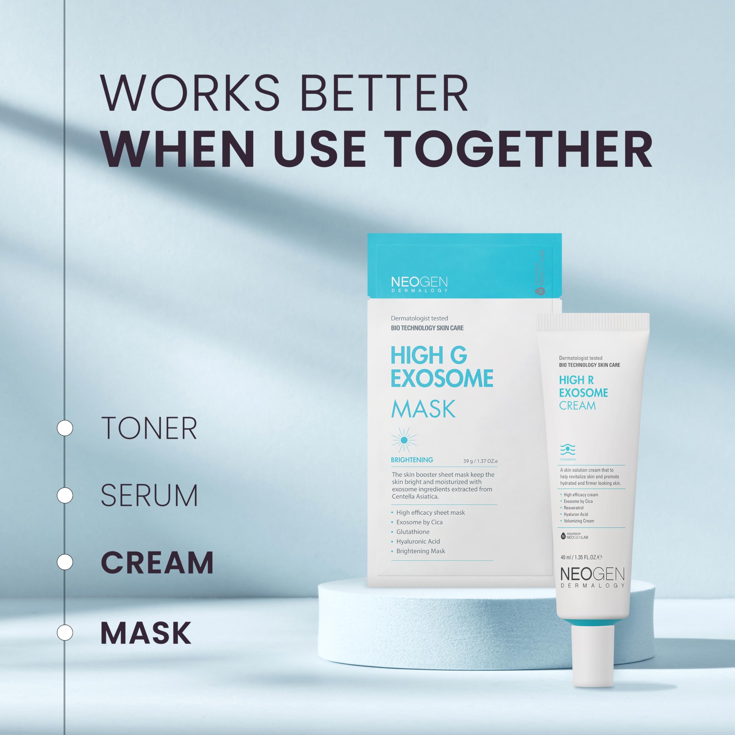 DERMALOGY High R Exosome Cream luxurious texture ideal for hydration.
