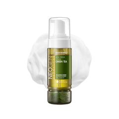 dermalogy neogen real fresh foam green tea bottle demonstrates gentle cleansing and hydrating skin care