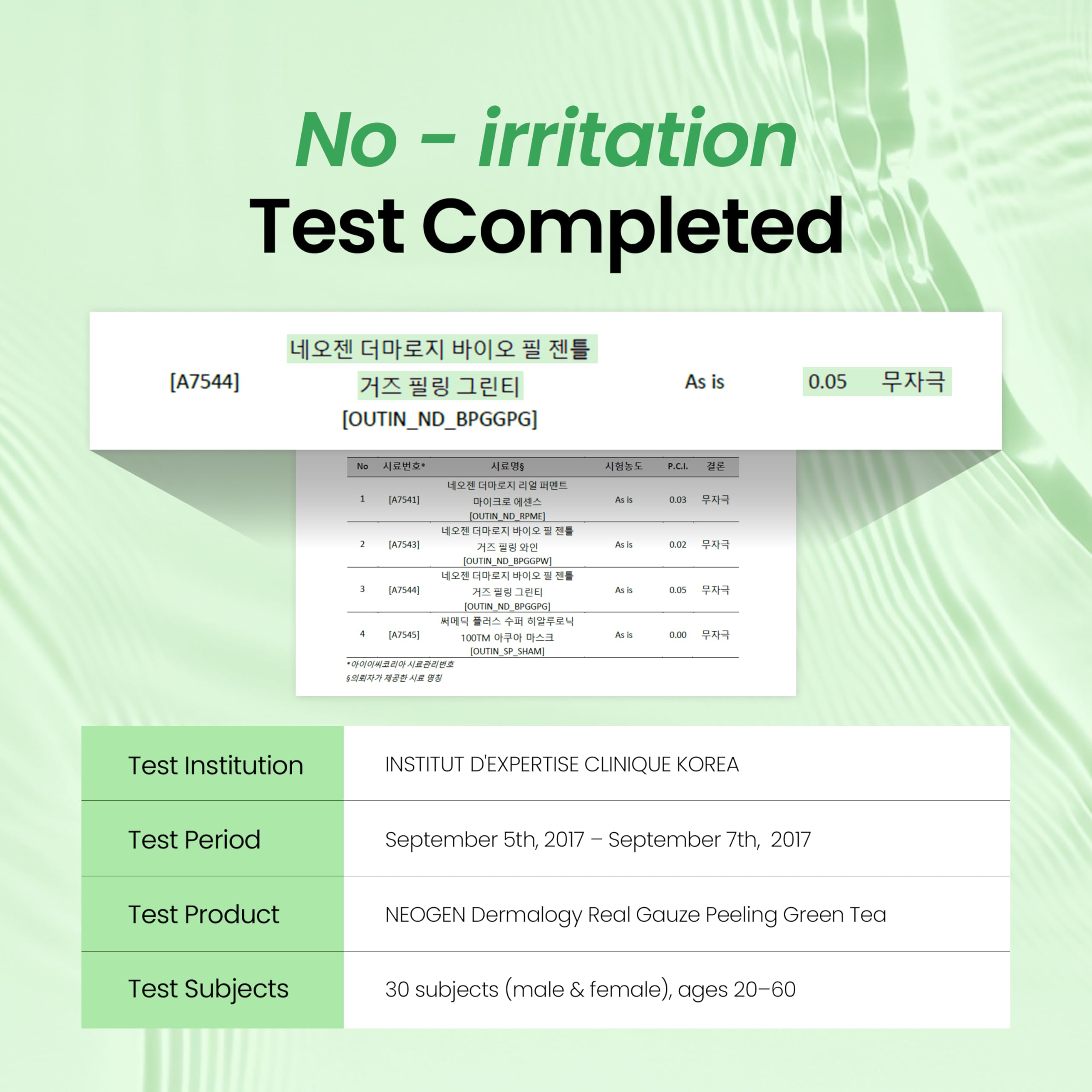 DERMALOGY by NEOGENLAB green tea hydration moment in skincare routine.