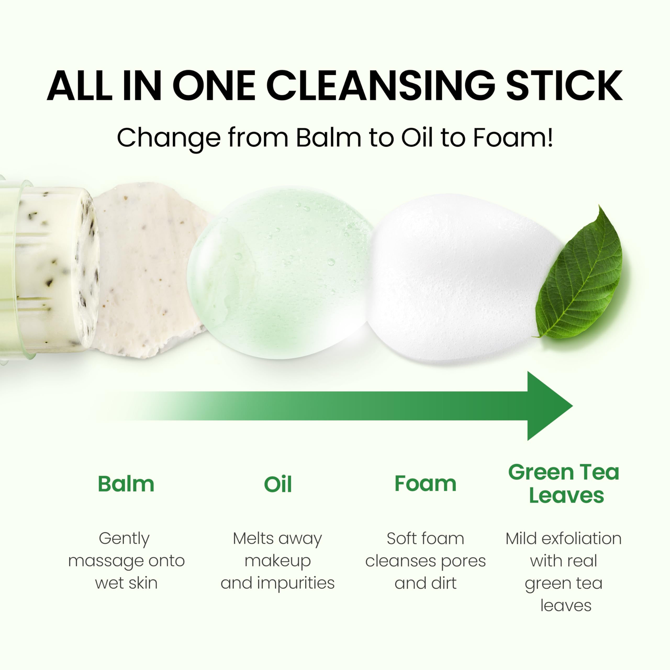 DERMALOGY travel-size cleansing stick indicates portable skincare for travel.