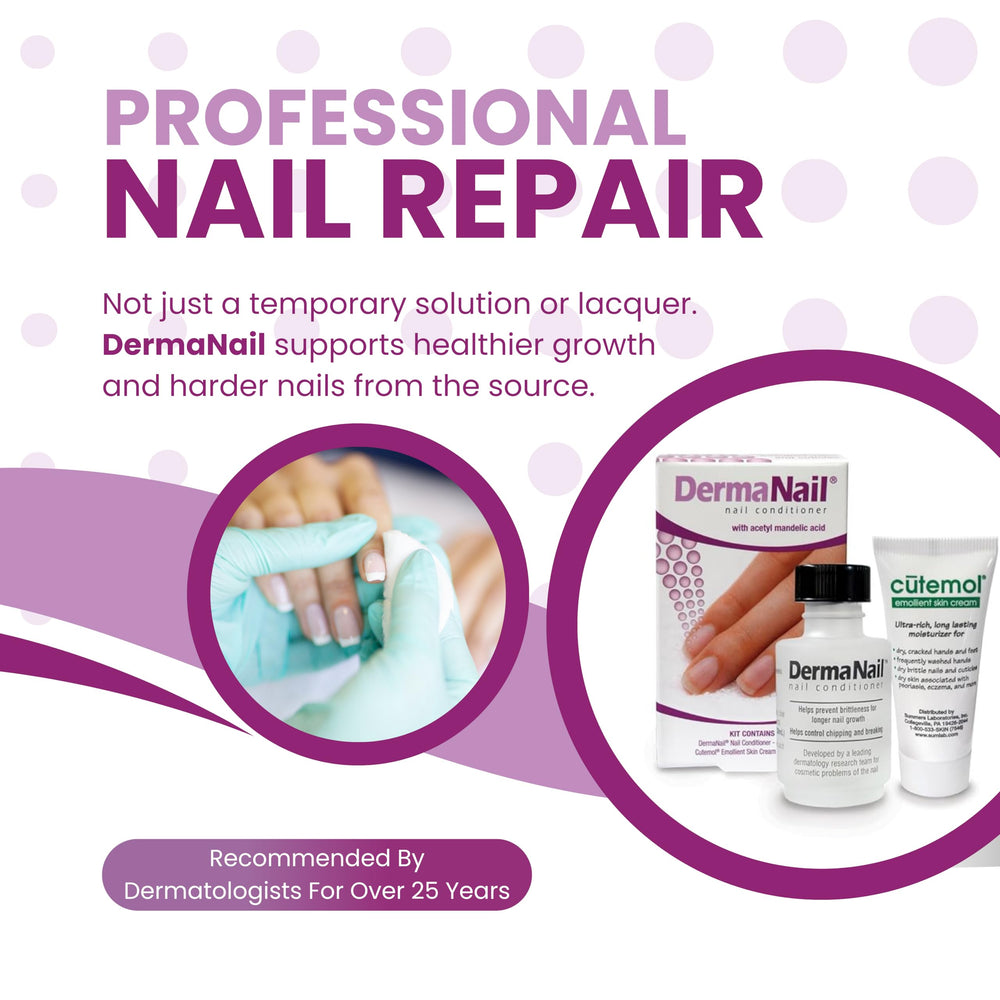 DermaNail Cutemol application demonstrates hydrating cuticle care