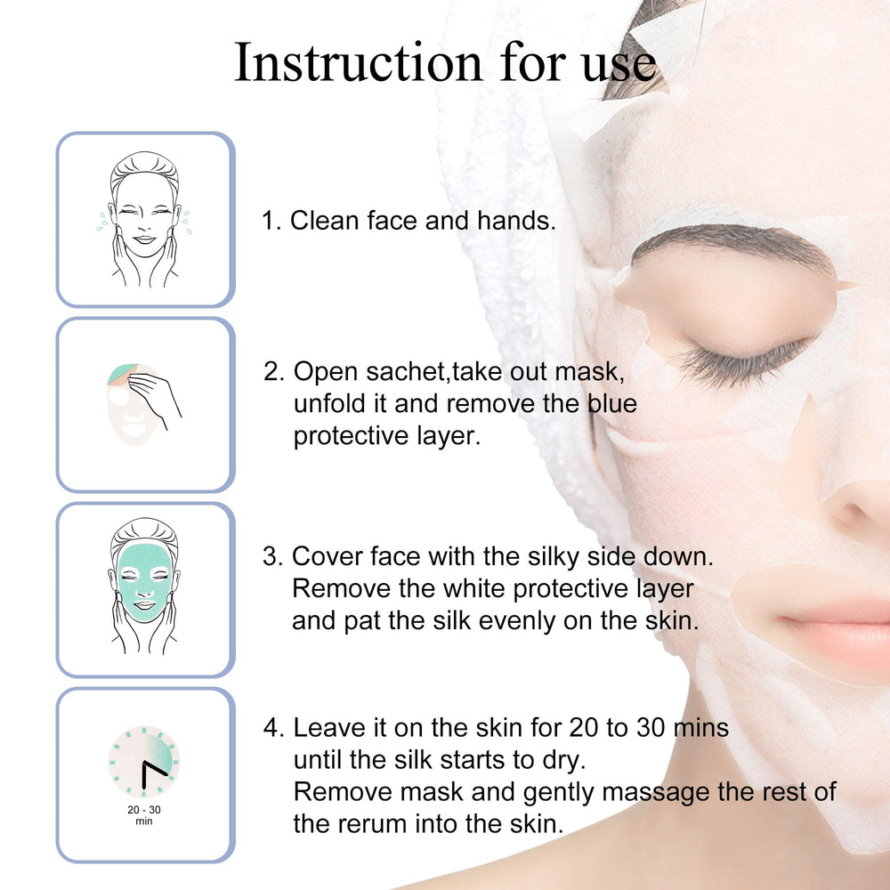 Dermaroller mask sheet close-up emphasizes hyaluronic acid for deep hydration.