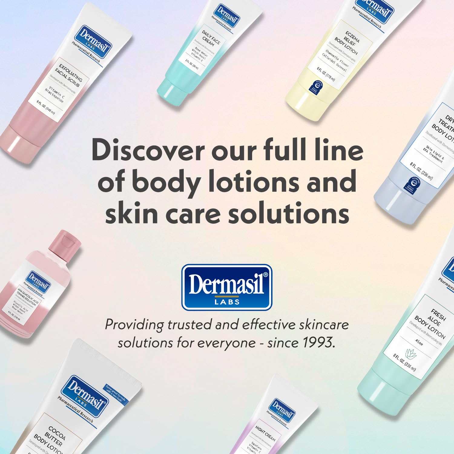 Dermasil Cocoa Butter Lotion packaging back emphasizes paraben-free formula