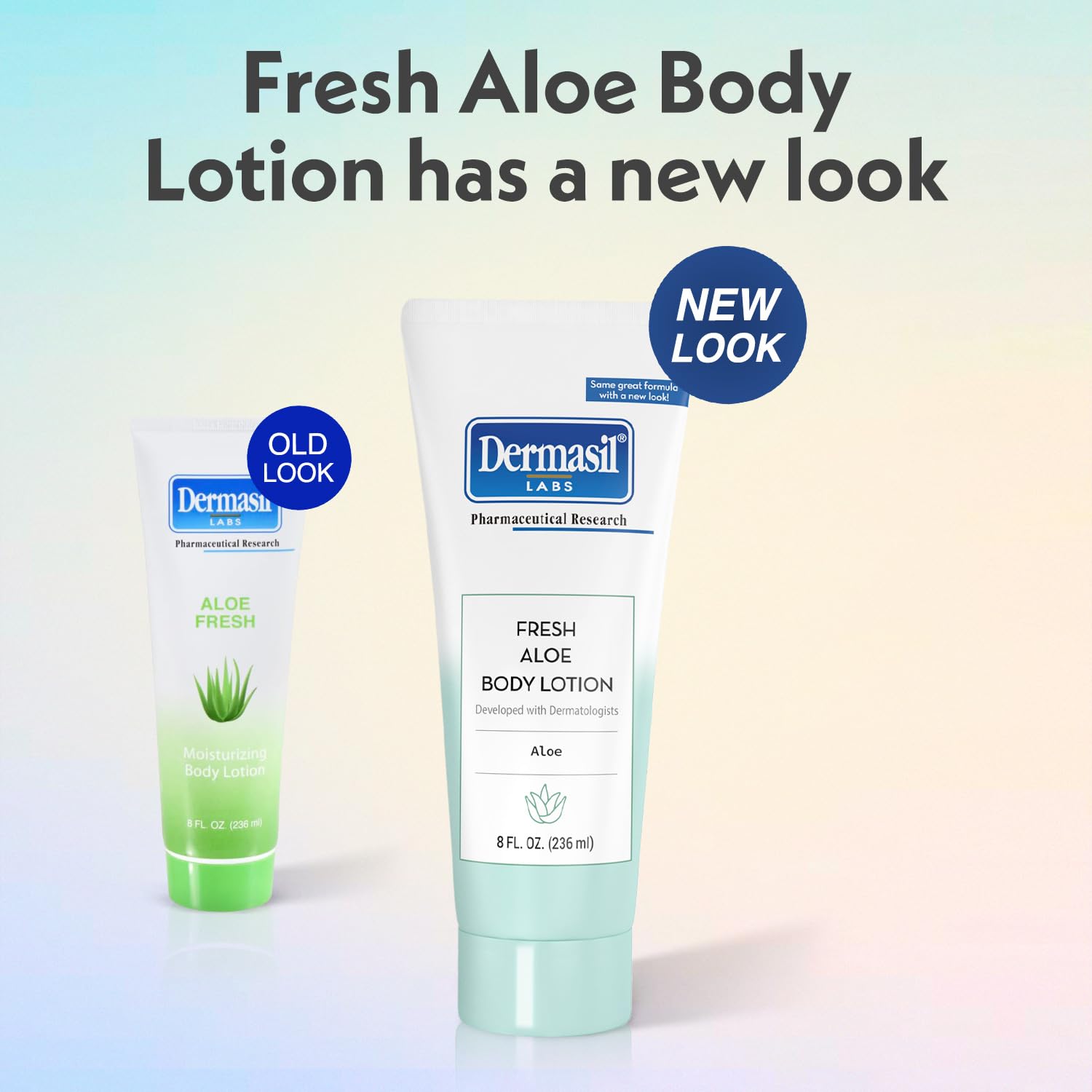Dermasil Fresh Aloe bottle label emphasizes paraben-free and dye-free formula.