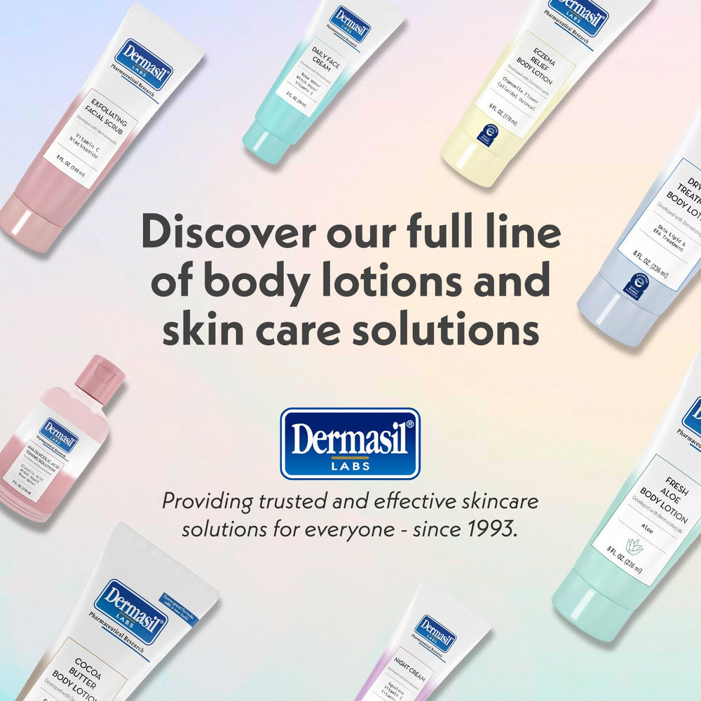 Dermasil packshot presents three 8 oz bottles for routine readiness.