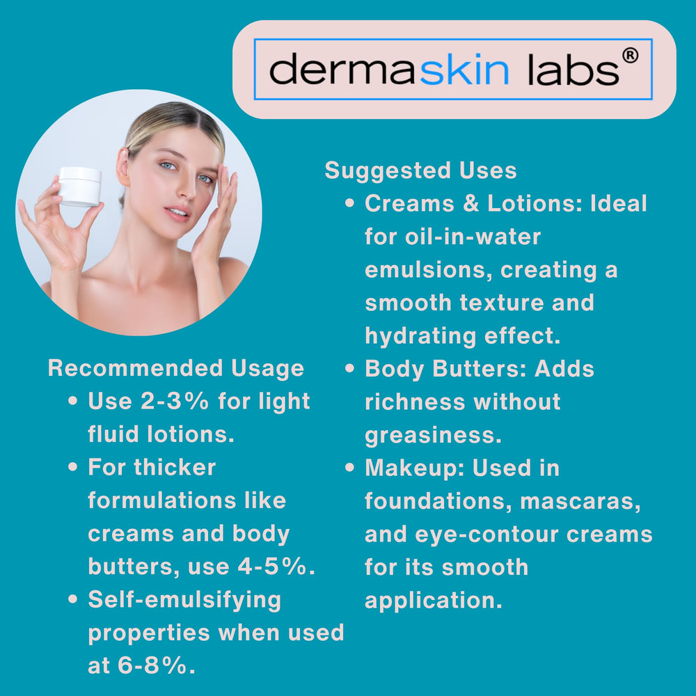 Dermaskin Labs Olive 1000 emulsifier DIY-mix demonstrating seamless blending
