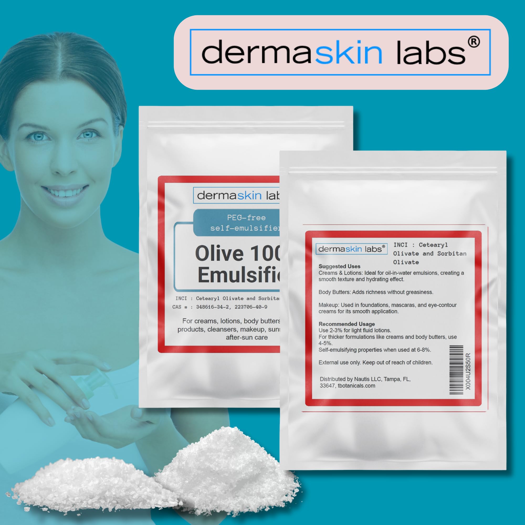 Dermaskin Labs Olive 1000 emulsifier ingredients diagram overview
