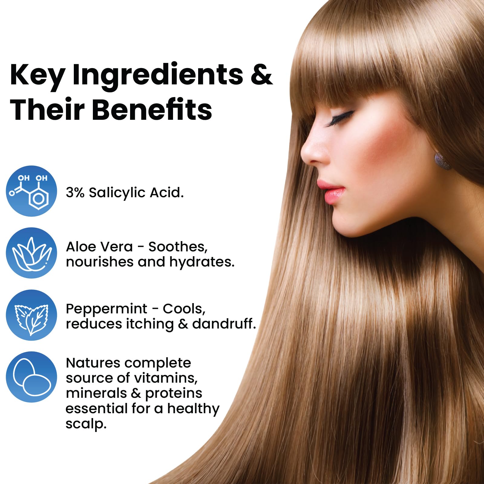Dermasolve shampoo and conditioner duo-pack shows hair softness and manageability