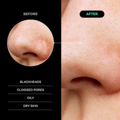 Dermasuri face mitt dry-use scenario highlighting convenient routine without water.