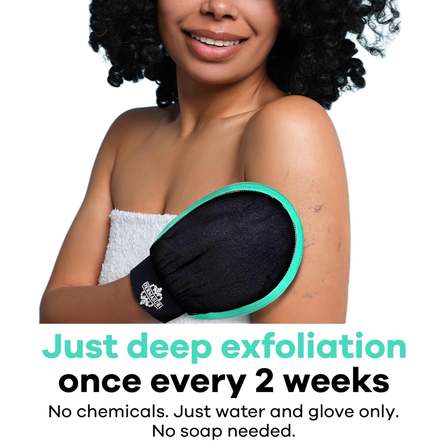 Dermasuri gift-ready self-care gift set with exfoliating glove