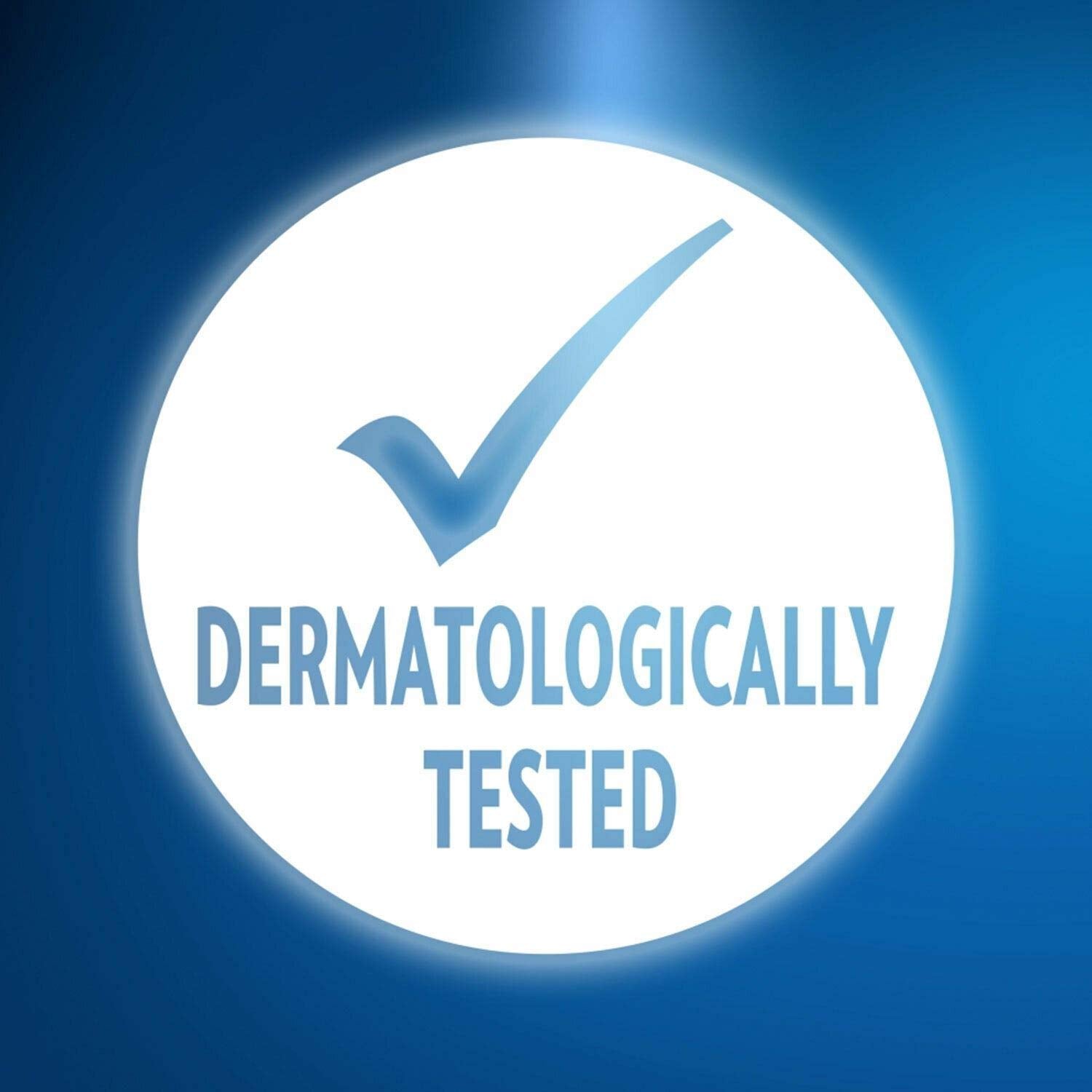 Dermatologically-tested sensitive-skin scene reassures gentle care for delicate skin.